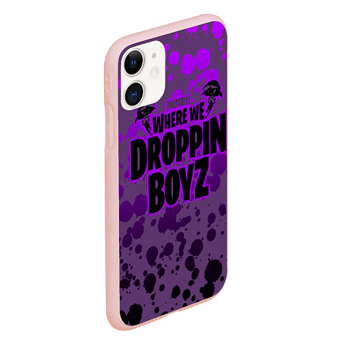 Чехол iPhone 11 матовый Droppin Boys / 3D-Светло-розовый – фото 2