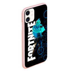 Чехол iPhone 11 матовый Fortnite 003, цвет: 3D-светло-розовый — фото 2