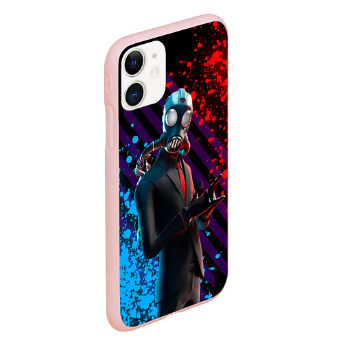 Чехол iPhone 11 матовый Fortnite 004 / 3D-Светло-розовый – фото 2