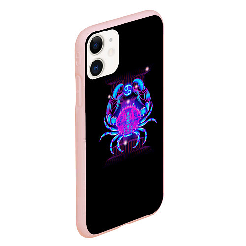 Чехол iPhone 11 матовый Рак / 3D-Светло-розовый – фото 2