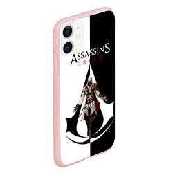 Чехол iPhone 11 матовый Assassin’s Creed, цвет: 3D-светло-розовый — фото 2