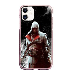 Чехол iPhone 11 матовый ASSASSINS CREED, цвет: 3D-светло-розовый