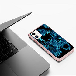 Чехол iPhone 11 матовый Imagine Dragons, цвет: 3D-светло-розовый — фото 2