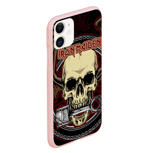 Чехол iPhone 11 матовый Iron Maiden / 3D-Светло-розовый – фото 2