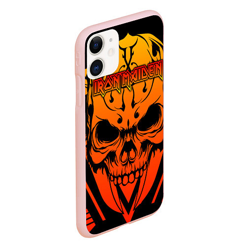 Чехол iPhone 11 матовый Iron Maiden / 3D-Светло-розовый – фото 2