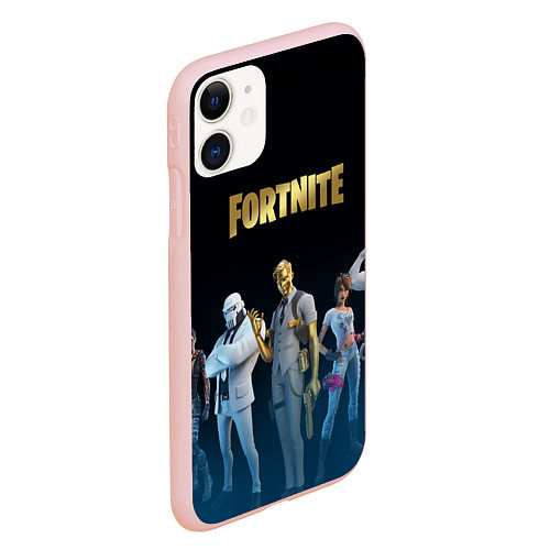 Чехол iPhone 11 матовый FORTNITE 2 СЕЗОН ГЛАВА 2 / 3D-Светло-розовый – фото 2
