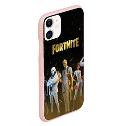 Чехол iPhone 11 матовый FORTNITE 2 СЕЗОН ГЛАВА 2, цвет: 3D-светло-розовый — фото 2