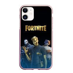 Чехол iPhone 11 матовый FORTNITE 2 SEASON CHAPTER 2, цвет: 3D-светло-розовый