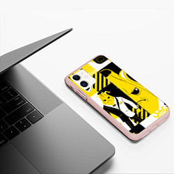 Чехол iPhone 11 матовый Agent Peely Агент Пили, цвет: 3D-светло-розовый — фото 2