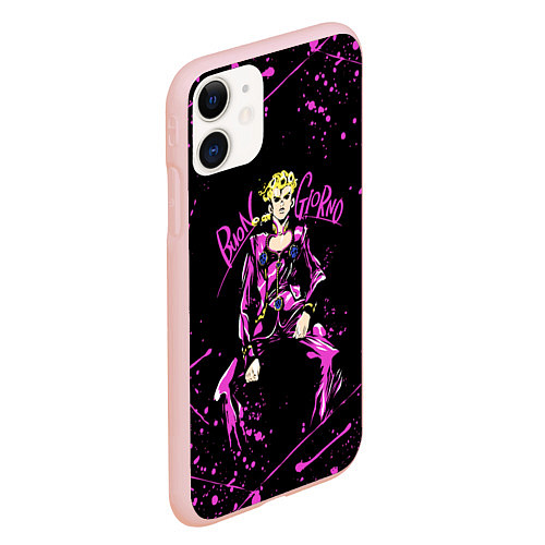 Чехол iPhone 11 матовый JOJOS BIZARRE ADVENTURE / 3D-Светло-розовый – фото 2