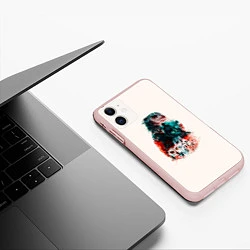 Чехол iPhone 11 матовый Twin Peaks, цвет: 3D-светло-розовый — фото 2