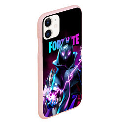 Чехол iPhone 11 матовый FORTNITE, цвет: 3D-светло-розовый — фото 2