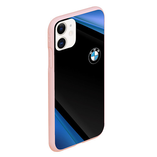 Чехол iPhone 11 матовый BMW / 3D-Светло-розовый – фото 2