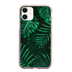Чехол iPhone 11 матовый Я из джунглей, цвет: 3D-светло-розовый