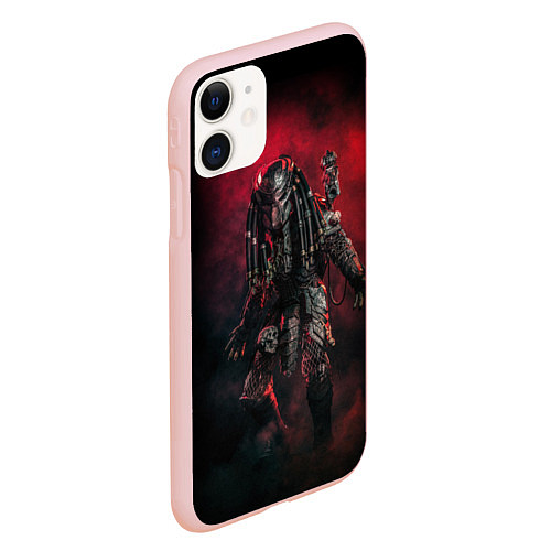 Чехол iPhone 11 матовый PREDATOR / 3D-Светло-розовый – фото 2