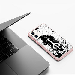 Чехол iPhone 11 матовый BLOODBORNE, цвет: 3D-светло-розовый — фото 2