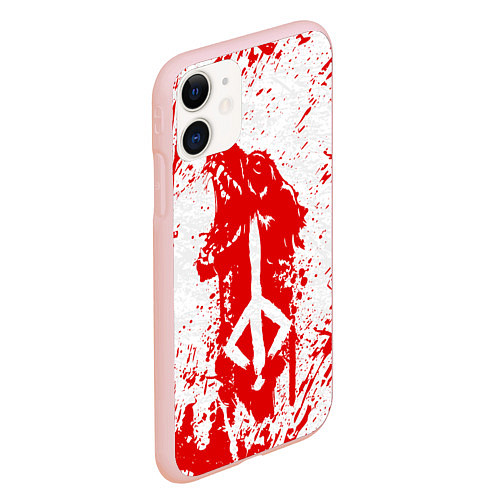 Чехол iPhone 11 матовый BLOODBORNE / 3D-Светло-розовый – фото 2