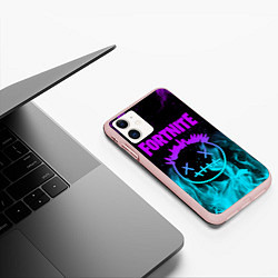 Чехол iPhone 11 матовый FORTNITE X TRAVIS SCOTT, цвет: 3D-светло-розовый — фото 2