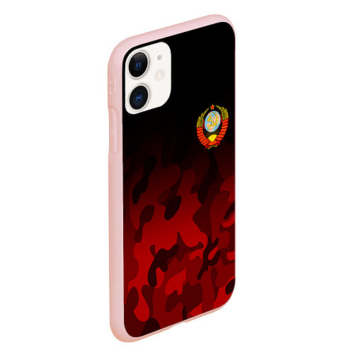 Чехол iPhone 11 матовый СССР / 3D-Светло-розовый – фото 2