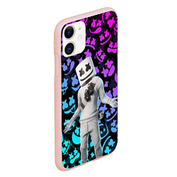 Чехол iPhone 11 матовый FORTNITE x MARSHMELLO, цвет: 3D-светло-розовый — фото 2