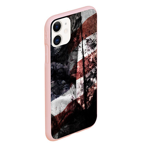 Чехол iPhone 11 матовый США / 3D-Светло-розовый – фото 2