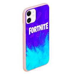 Чехол iPhone 11 матовый FORTNITE ФОРТНАЙТ, цвет: 3D-светло-розовый — фото 2