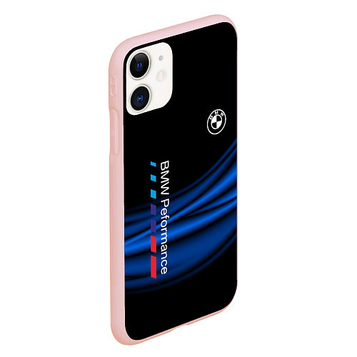 Чехол iPhone 11 матовый BMW / 3D-Светло-розовый – фото 2