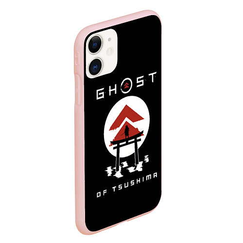 Чехол iPhone 11 матовый Ghost of Tsushima / 3D-Светло-розовый – фото 2