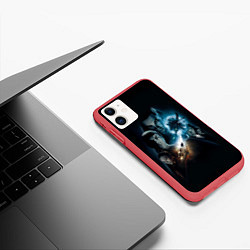 Чехол iPhone 11 матовый Star Trek, цвет: 3D-красный — фото 2