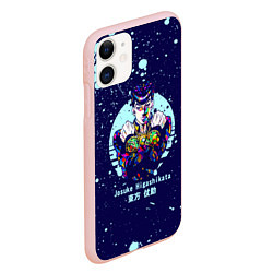 Чехол iPhone 11 матовый JoJo Bizarre Adventure, цвет: 3D-светло-розовый — фото 2