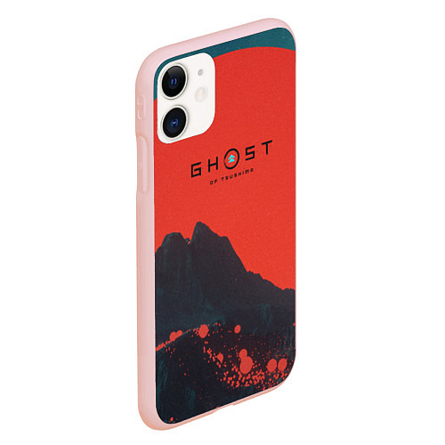 Чехол iPhone 11 матовый Ghost of Tsushima / 3D-Светло-розовый – фото 2