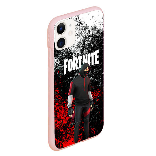 Чехол iPhone 11 матовый IKONIK FORTNITE / 3D-Светло-розовый – фото 2