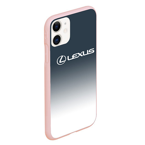 Чехол iPhone 11 матовый LEXUS ЛЕКСУС / 3D-Светло-розовый – фото 2