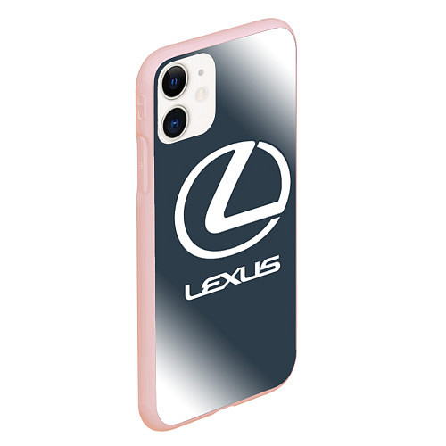 Чехол iPhone 11 матовый LEXUS ЛЕКСУС / 3D-Светло-розовый – фото 2