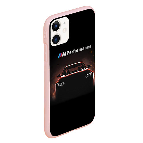 Чехол iPhone 11 матовый BMW Z / 3D-Светло-розовый – фото 2