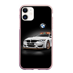 Чехол iPhone 11 матовый Safety car, цвет: 3D-светло-розовый