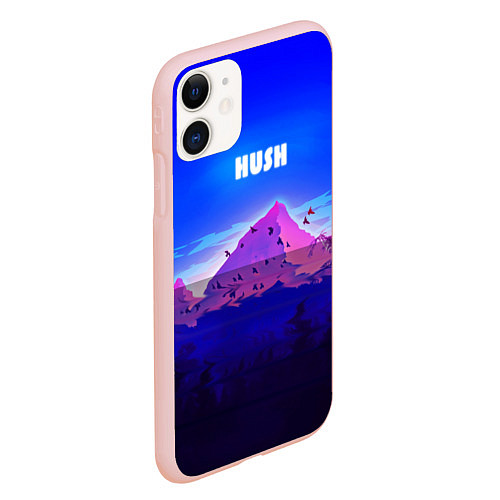 Чехол iPhone 11 матовый HUSH / 3D-Светло-розовый – фото 2