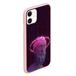 Чехол iPhone 11 матовый Мудрец, цвет: 3D-светло-розовый — фото 2