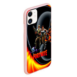 Чехол iPhone 11 матовый FORTNITE S, цвет: 3D-светло-розовый — фото 2