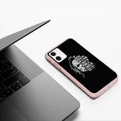 Чехол iPhone 11 матовый Michael Myers, цвет: 3D-светло-розовый — фото 2