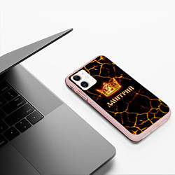 Чехол iPhone 11 матовый Дмитрий, цвет: 3D-светло-розовый — фото 2