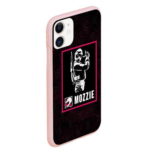 Чехол iPhone 11 матовый Mozzie / 3D-Светло-розовый – фото 2