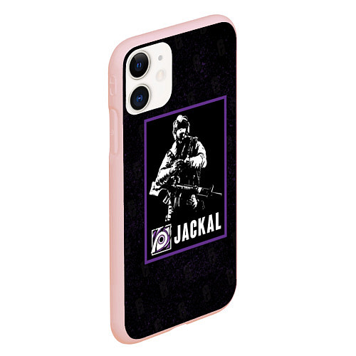 Чехол iPhone 11 матовый Jackal / 3D-Светло-розовый – фото 2