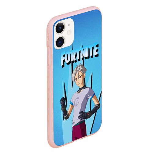 Чехол iPhone 11 матовый Orin Fortnite / 3D-Светло-розовый – фото 2