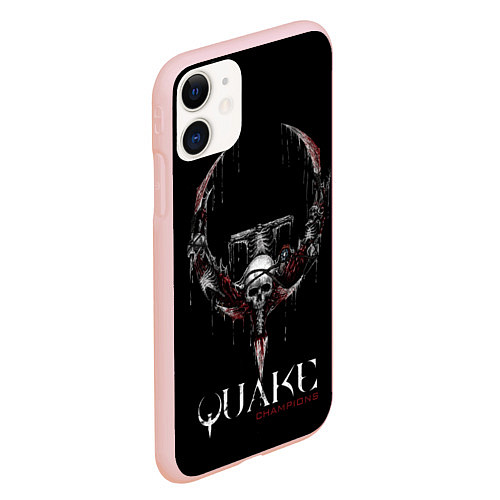 Чехол iPhone 11 матовый Quake Champions / 3D-Светло-розовый – фото 2