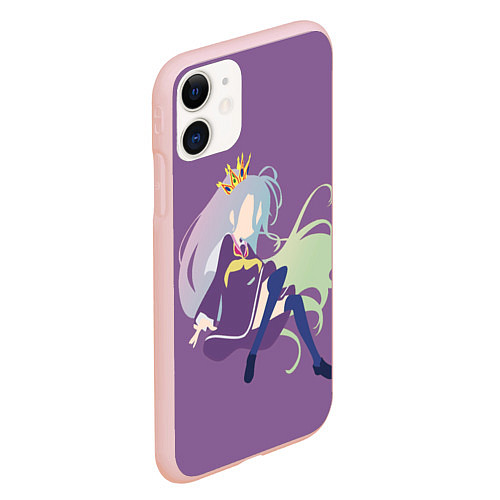 Чехол iPhone 11 матовый Широ арт / 3D-Светло-розовый – фото 2