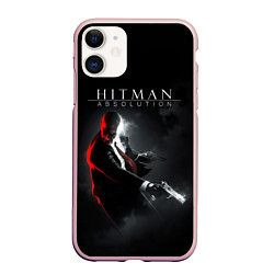 Чехол iPhone 11 матовый Hitman Absolution, цвет: 3D-светло-розовый