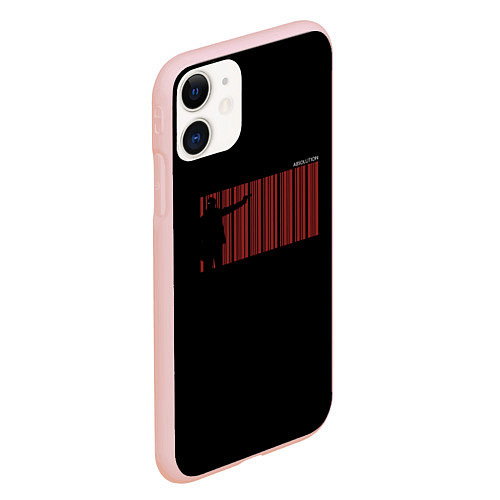 Чехол iPhone 11 матовый Штрихкод сорок седьмого / 3D-Светло-розовый – фото 2