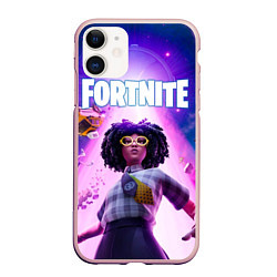 Чехол iPhone 11 матовый Фортнайт Доктор Слоун - 7 сезон, цвет: 3D-светло-розовый