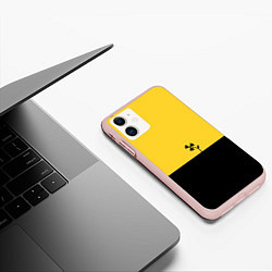Чехол iPhone 11 матовый Радиоактивный цветок, цвет: 3D-светло-розовый — фото 2